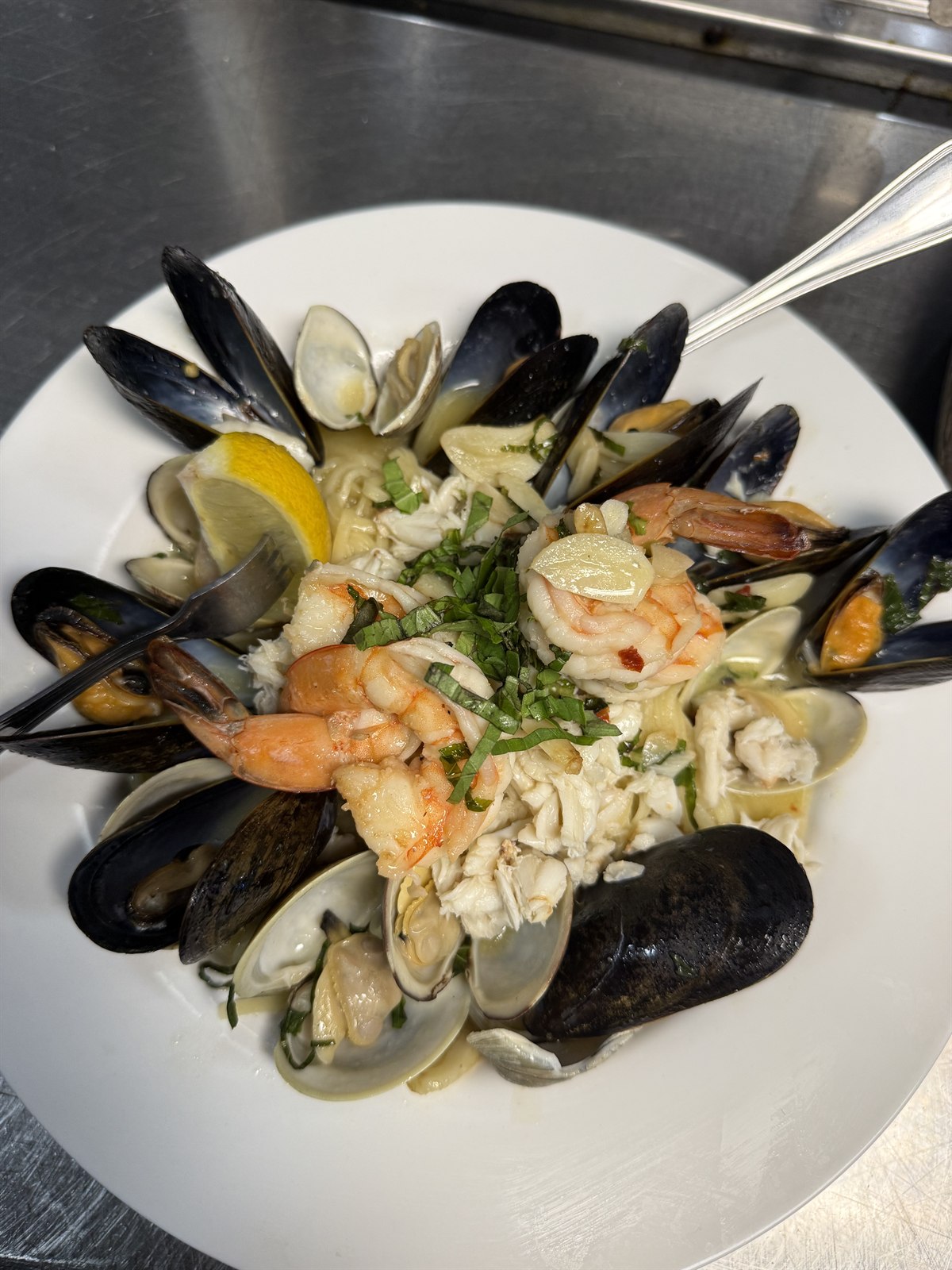 Bocca seafood pasta from the dining room